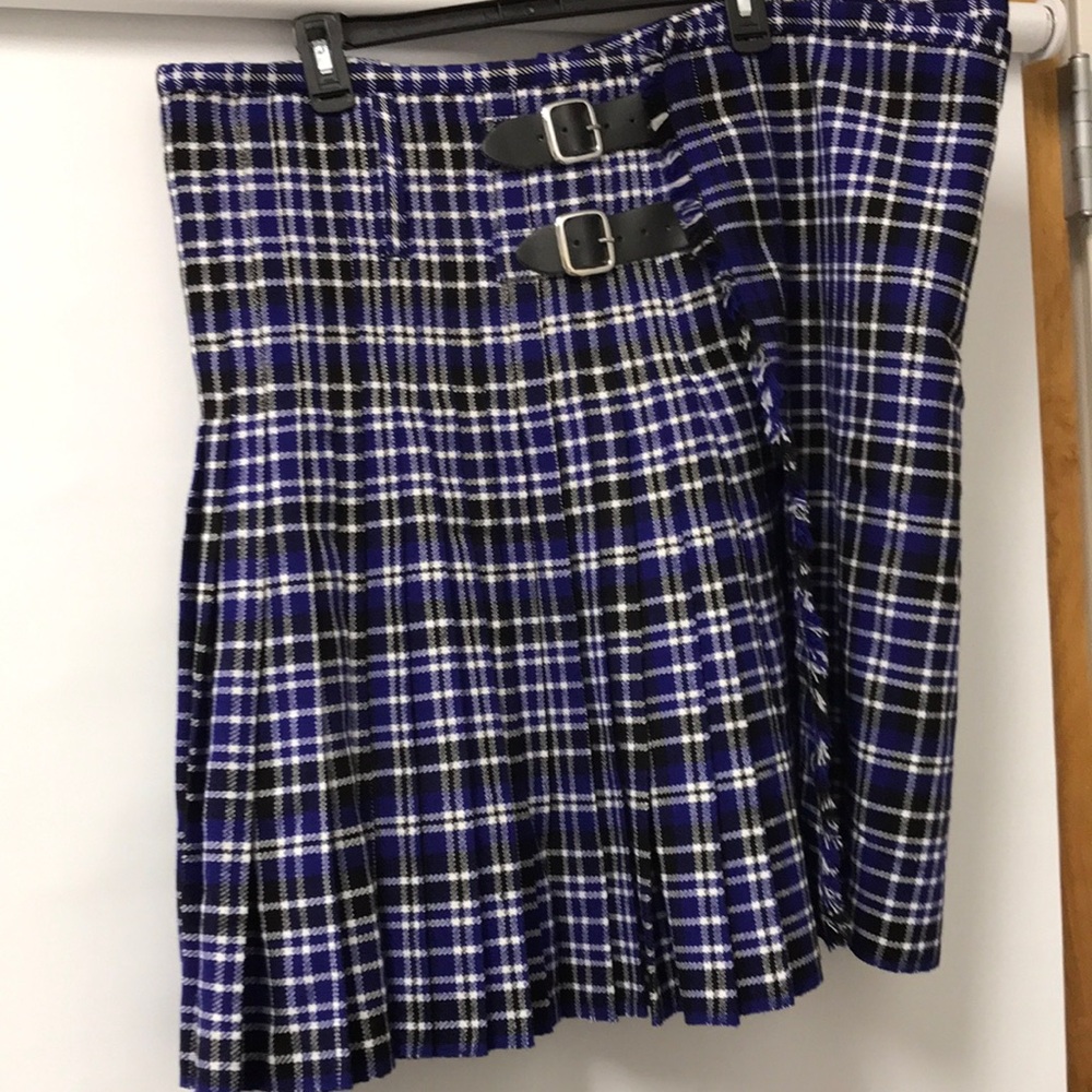 Blue Plaid Kilt